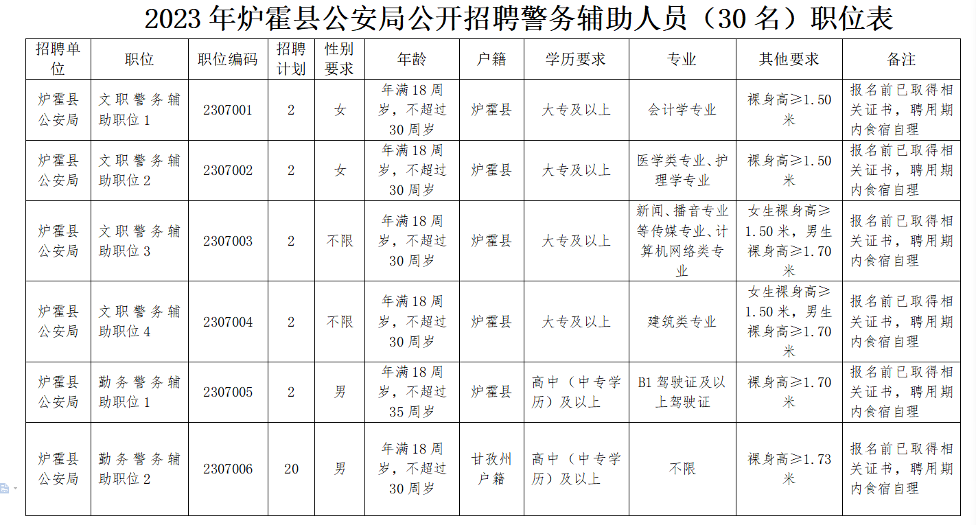 道孚县公安局最新招聘公告概览